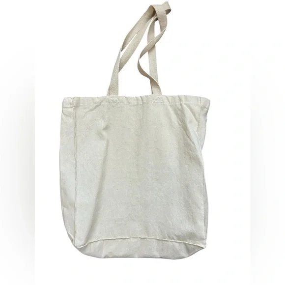 Canvas Tote Bag with Cat Design - Cream - Picture 2 of 4